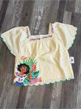 Disney Girls Encanto Mirabel Madrigal embroidered top with (size 10/12)
